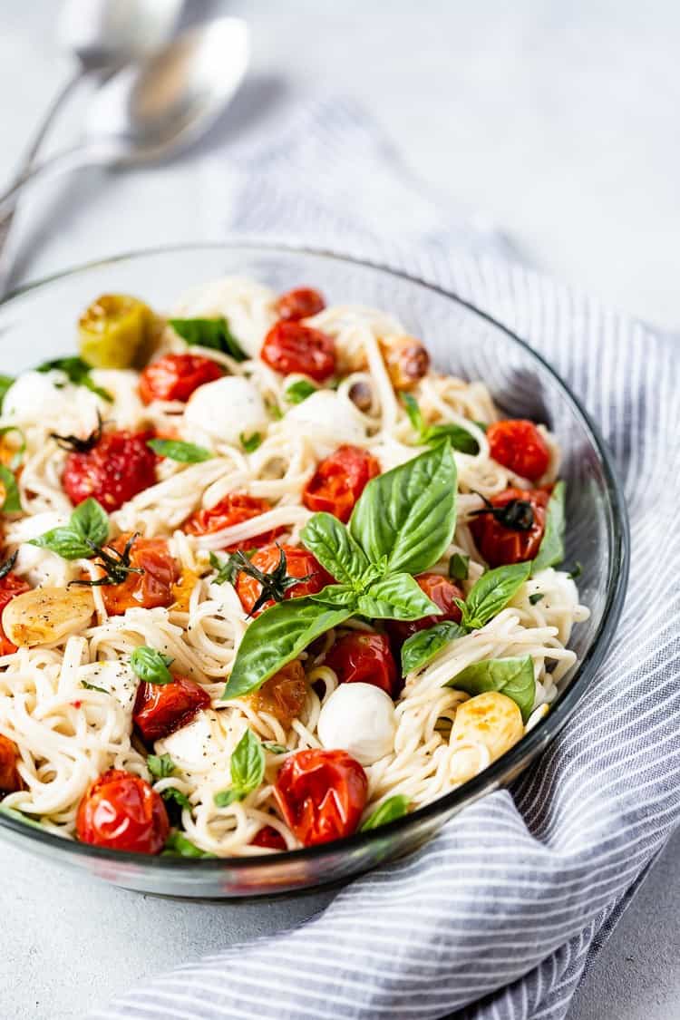 gluten free caprese pasta salad
