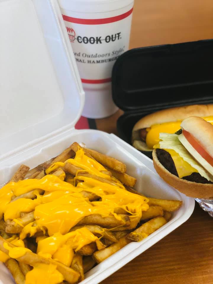 cook out tray american fast food