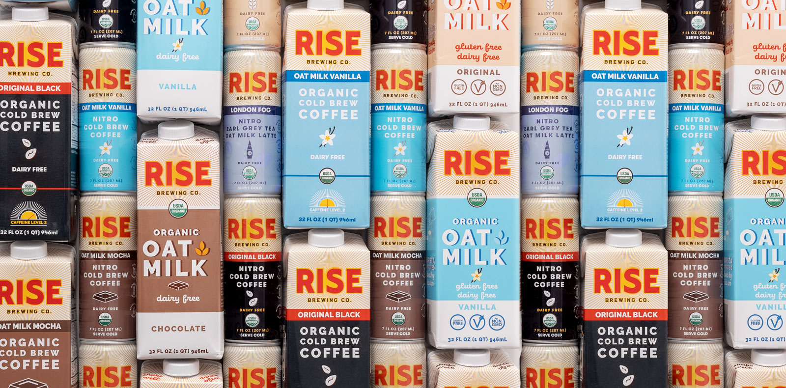 rise brewing co organic coffee drinks