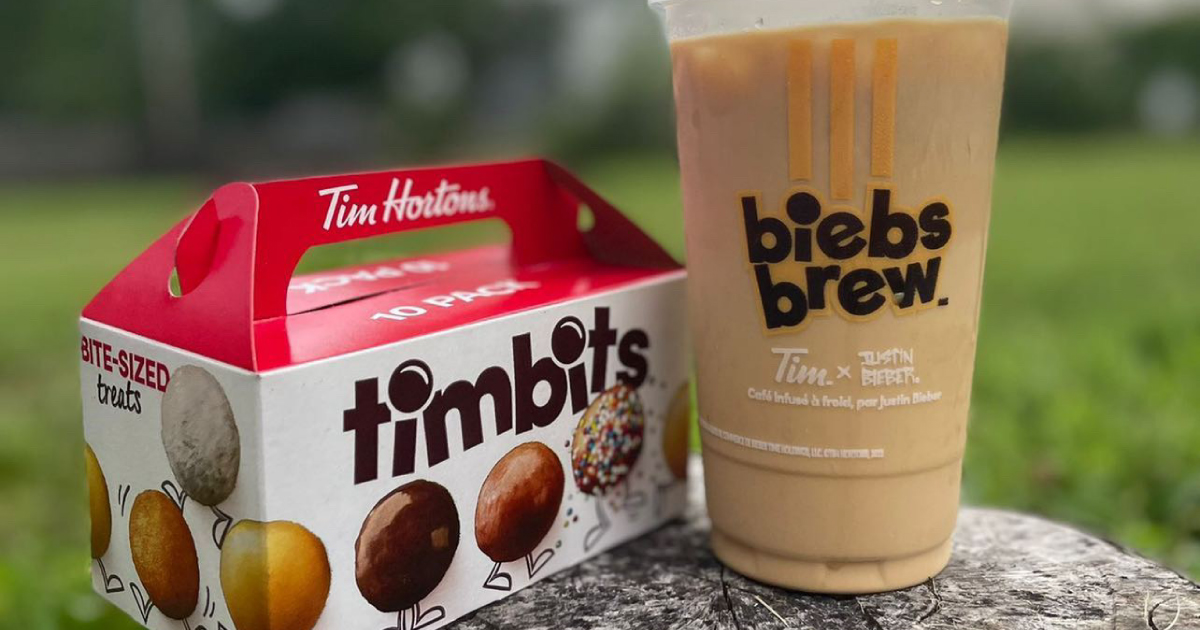tim hortons timbits and coffee